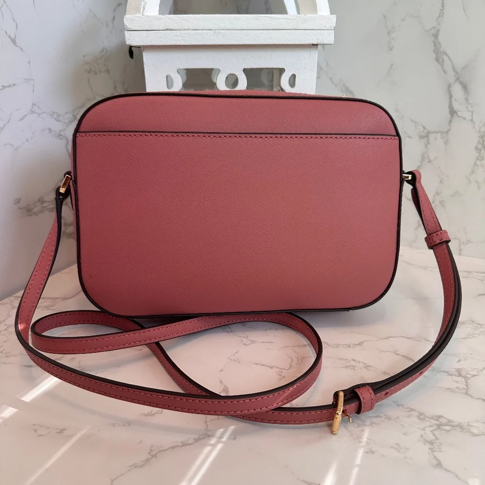 **SOLD**MICHAEL KORS Jet Set Large Saffiano Leather Crossbody Bag in Rose ✨ - Picture 6 of 14